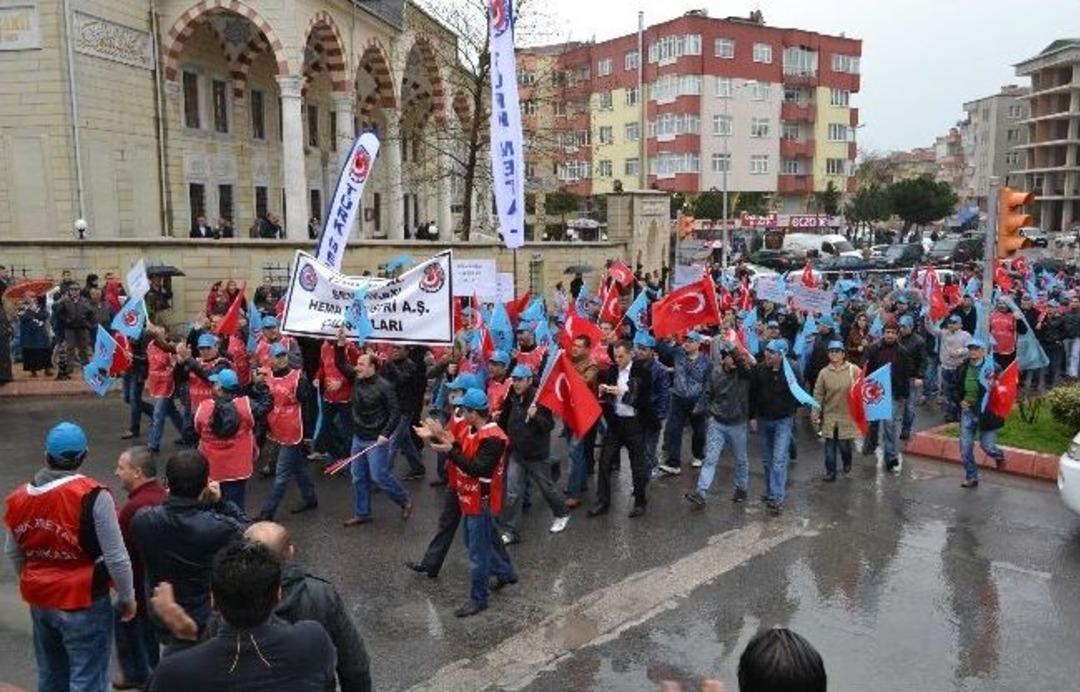 Metal İş&ccedil;ilerinin Toplu S&ouml;zleşme Protestosu