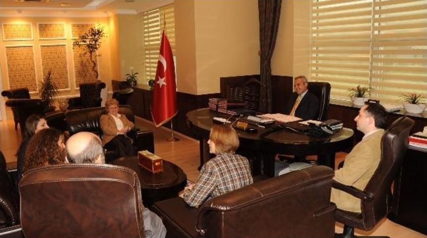 Proje Ortaklarından Rekt&ouml;re Ziyaret