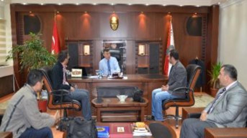 Serhat Ardahan Gazeteciler Derneği &Uuml;yeleri Emniyet M&uuml;d&uuml;r&uuml;&rsquo;n&uuml; Ziyaret Etti