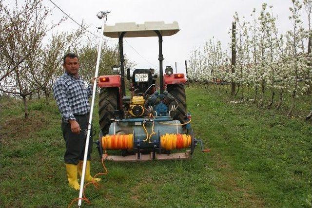 Çaycuma’da Bir Esnaf Tarafından Punomatik Adı Verilen Bahçedeki Fidanları Budama Makinesi Yapıldı