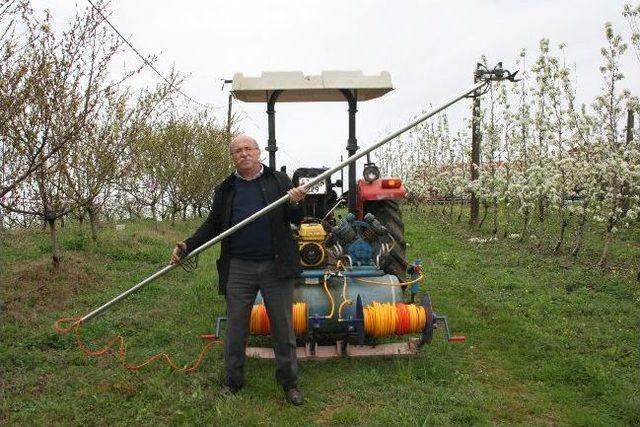 Çaycuma’da Bir Esnaf Tarafından Punomatik Adı Verilen Bahçedeki Fidanları Budama Makinesi Yapıldı