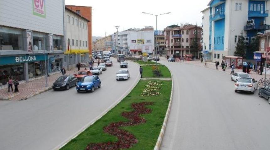 Turhal&rsquo;da Kavşak Ve Ref&uuml;jler Rengarenk