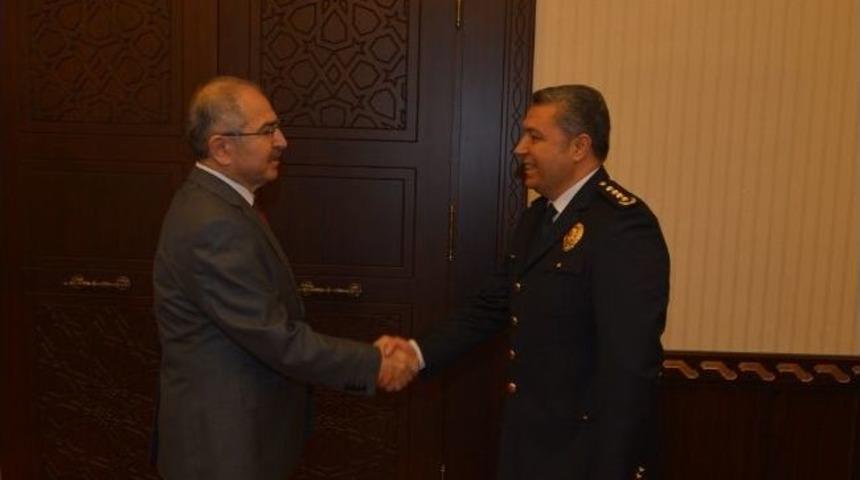 İl Emniyet M&uuml;d&uuml;r&uuml; Aktaş&rsquo;tan Vali Yaman&rsquo;a Ziyaret