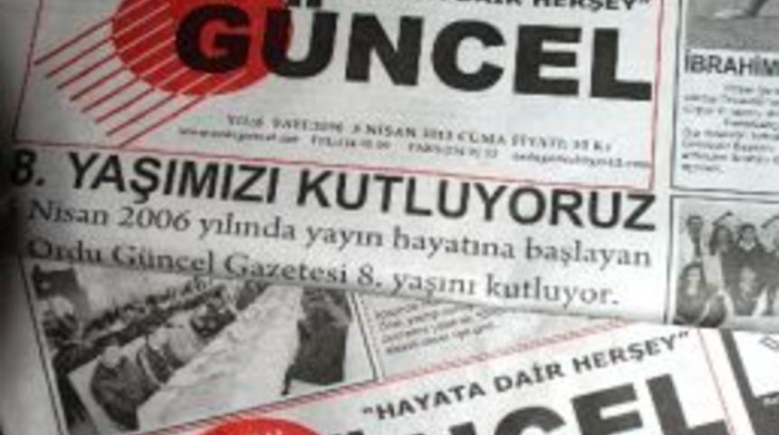 G&uuml;ncel Gazetesi 8 Yaşında