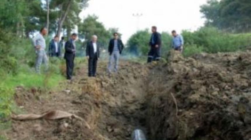 Toptaş k&ouml;y&uuml; sulama hattı yenileniyor