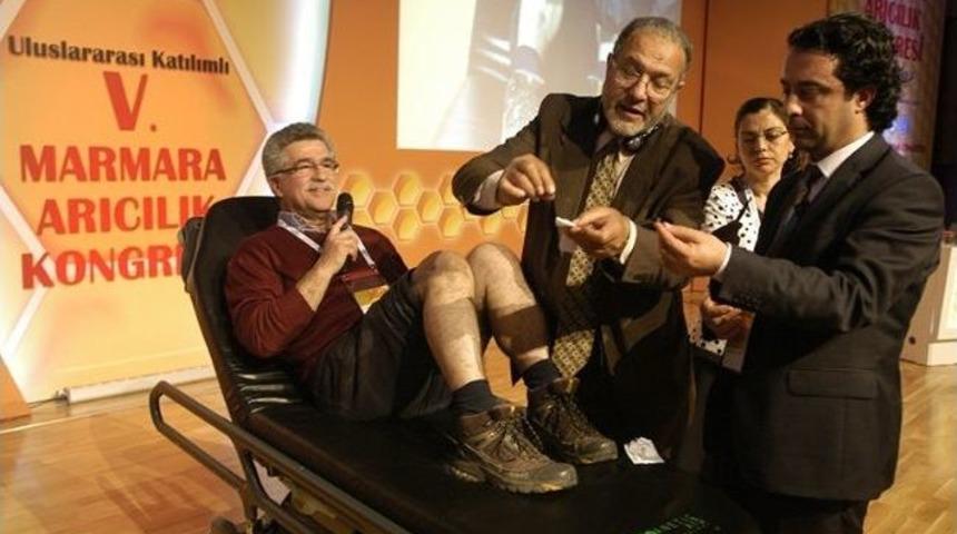 Arılar Profes&ouml;r&uuml; Tedavi İ&ccedil;in Soktu