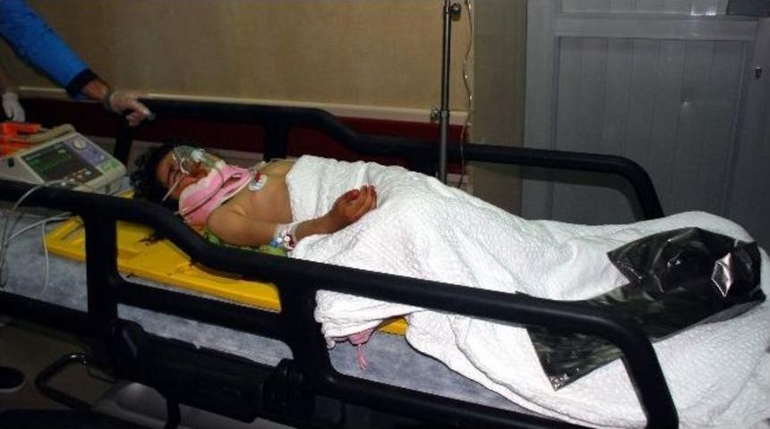 Motosiklet K&uuml;&ccedil;&uuml;k Kıza &Ccedil;arptı