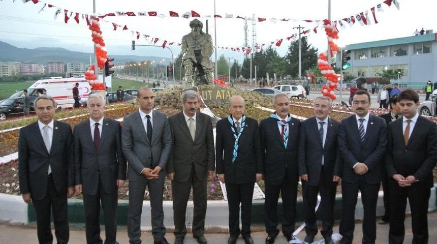 Samet Aybaba İzci Kampı Ile Korkut Ata Heykeli, Bah&ccedil;eli Tarafından A&ccedil;ıldı