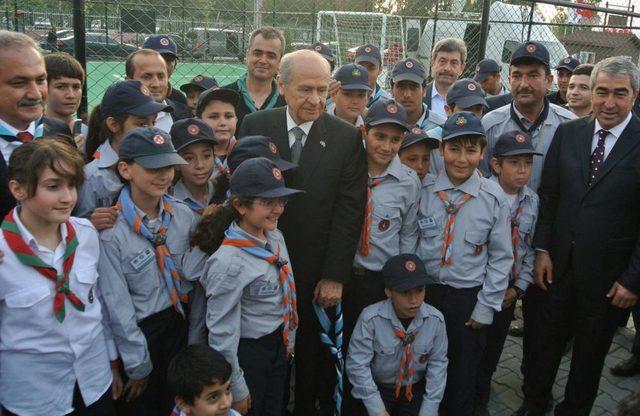 Samet Aybaba İzci Kampı Ile Korkut Ata Heykeli, Bahçeli Tarafından Açıldı