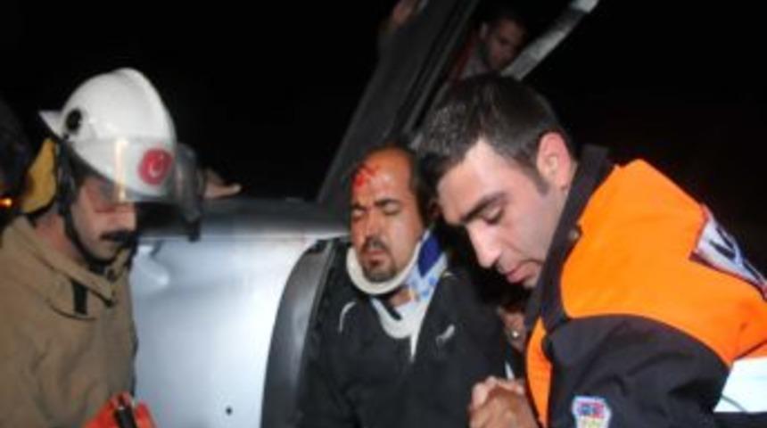 Ağaca &Ccedil;arpan S&uuml;r&uuml;c&uuml; Ara&ccedil;ta Sıkıştı