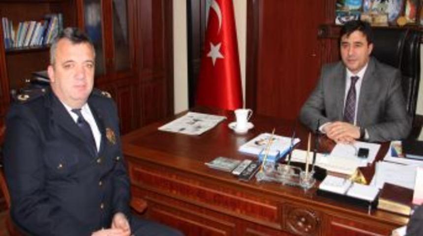 Emniyet M&uuml;d&uuml;r&uuml; Baş, Kaymakam Malğa&ccedil;&rsquo;ı Ziyaret Etti