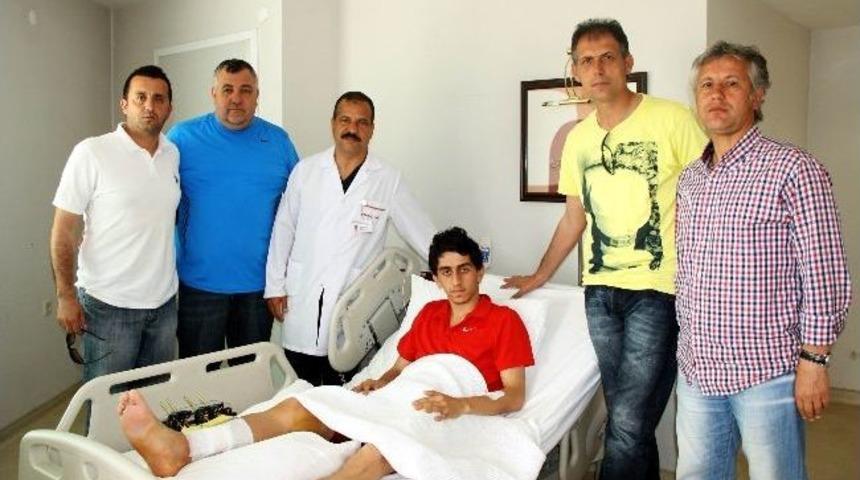Bandırmasporlu Serta&ccedil;&rsquo;ın Ayağı Kırıldı