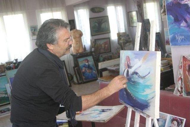 Ressam Kasap, Paris Ve Frankfurt'ta Sergi Açacak