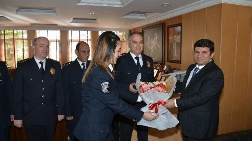 G&uuml;m&uuml;şhane Polisinden Vali Mayda&rsquo;ya Ziyaret