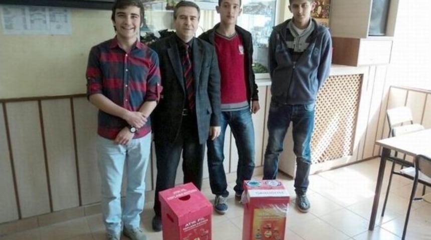 &Ouml;ğrencilerden Atık Pil Toplama Kampanyası