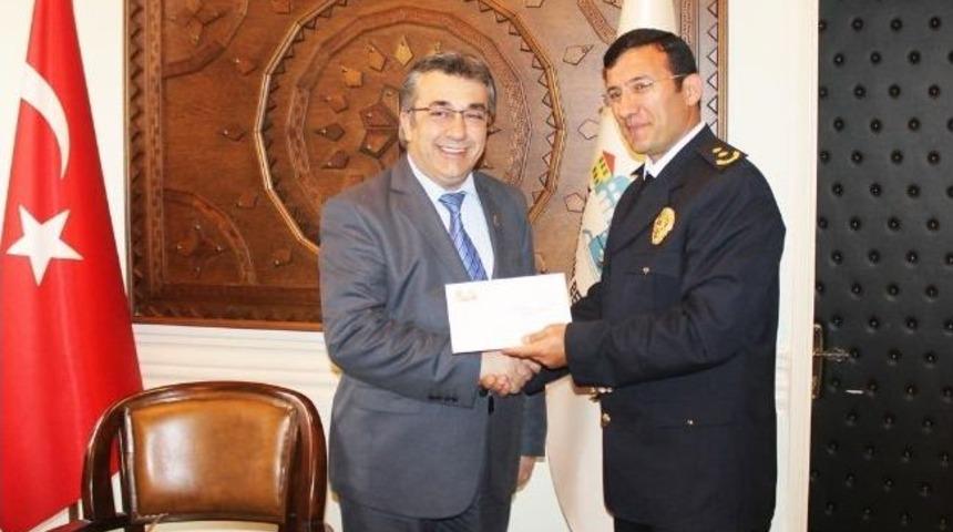 Emniyet M&uuml;d&uuml;r&uuml;nden Başkan Cingil'e Ziyaret