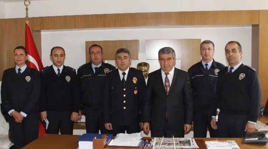 D&ouml;şemealtı İl&ccedil;e Emniyet M&uuml;d&uuml;r&uuml; Saydam&rsquo;dan Başkan Tursun&rsquo;a Ziyaret