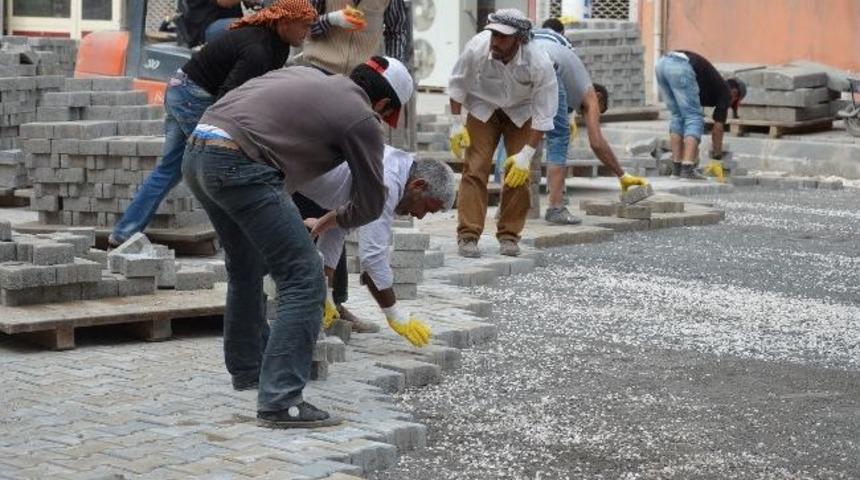 Ceylanpınar Caddesi'ne Kilitli Parke Taşı