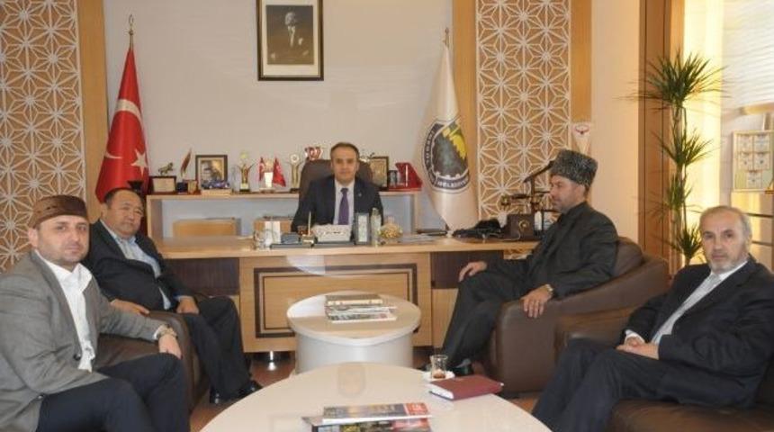 Moha&ccedil;kale Heyetinden Başkan Aktaş&rsquo;a Ziyaret