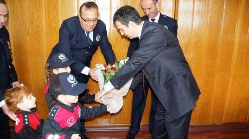 Minik Polislerden Kaymakama Ziyaret