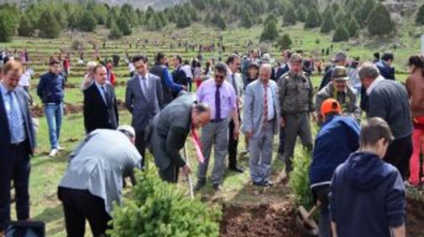 Erzincan&rsquo;da Bin Fidan Toprakla Buluşturuldu