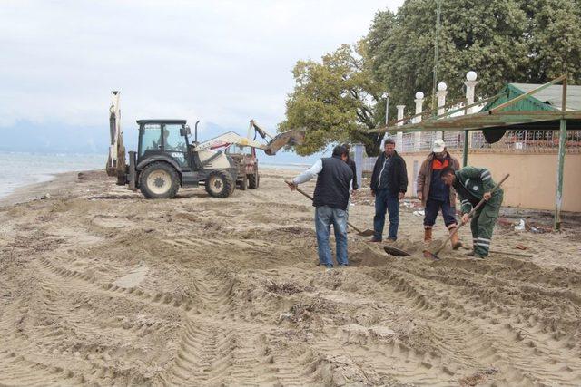 Burhaniye Belediyesi Plaj Temizliğine Başladı