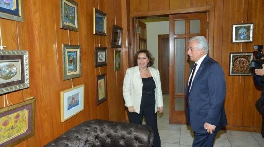 Zihni Aldırmaz Ebru Sergisinde