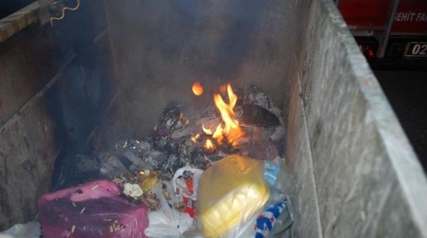 Konteyner Yangını İtfaiyeyi Harekete Geçirdi