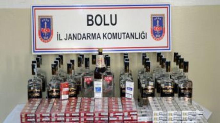 Bolu'da Ka&ccedil;ak Sigara Ve Alkol Operasyonu