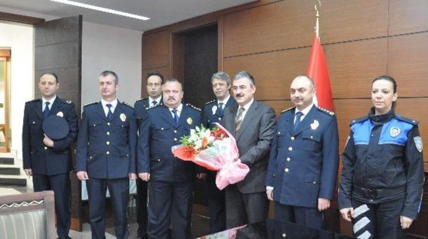 Zonguldak Polis Teşkilatı&rsquo;ndan, Zonguldak Valisi Ayylıdız&rsquo;a Ziyaret