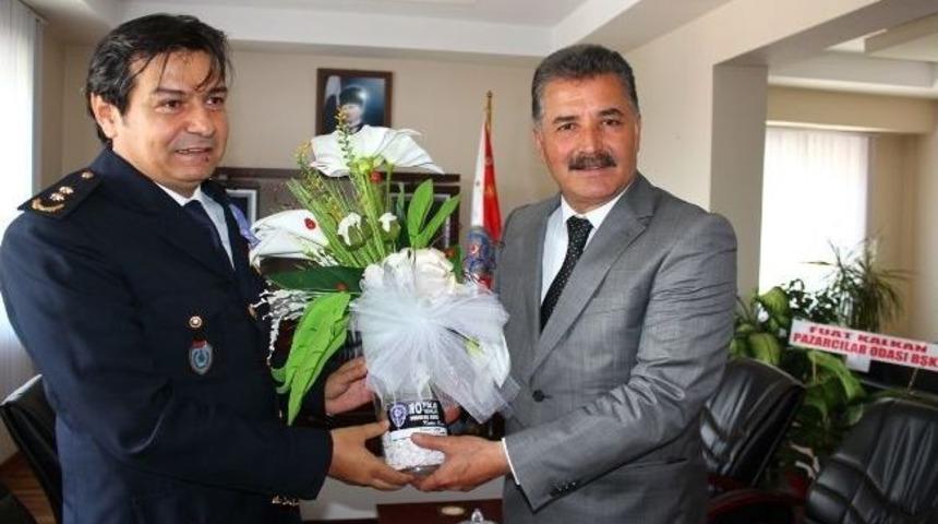 Başkan Tuna, Emniyet G&uuml;&ccedil;lerini Ziyaret Etti