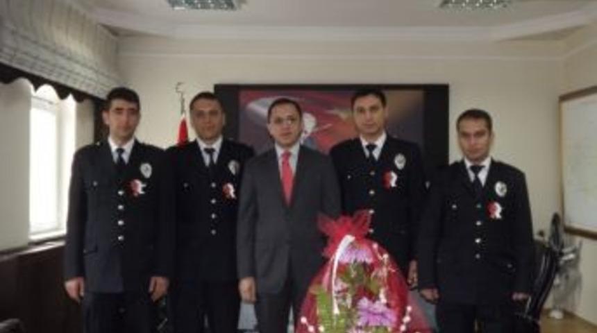 Polis Teşkilatından Kaymakam Sağ&rsquo;a Ziyaret