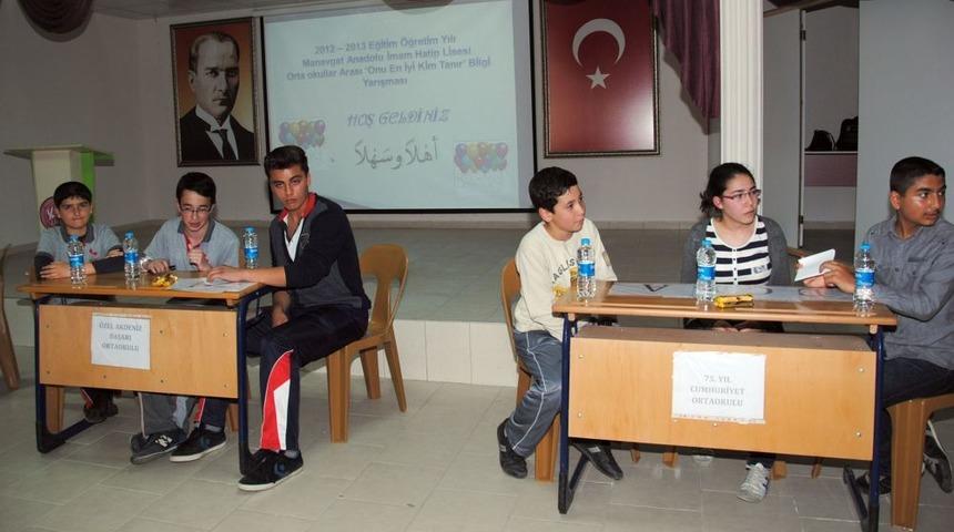 'O'nu En İyi Kim Bilir' Yarışmasının Birincisi Toros İlk&ouml;ğretim Okulu