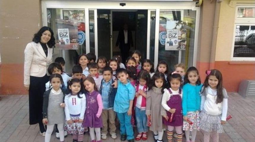 Ana Sınıfı &Ouml;ğrencileri &Ccedil;ocuk Şube M&uuml;d&uuml;rl&uuml;ğ&uuml;n&uuml; Ziyaret Etti