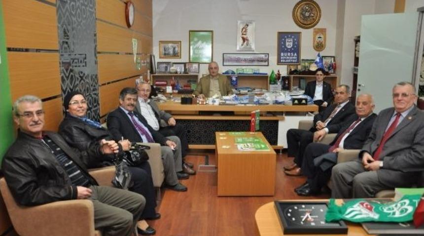 Muhtarlar Derneği&rsquo;nden Kent Konseyi&rsquo;ne Ziyaret