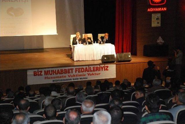 Adıyaman'da ‘said Nursi’nin Milliyet Anlayışı’ Konulu Panel