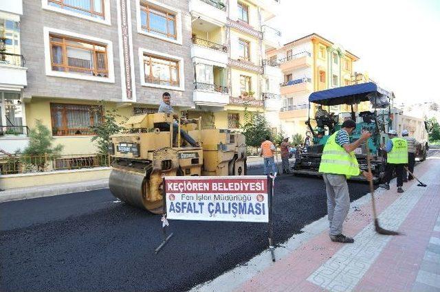 Keçiören Belediyesi 1 Milyon 67 Bin 727 Ton Asfalt Döktü