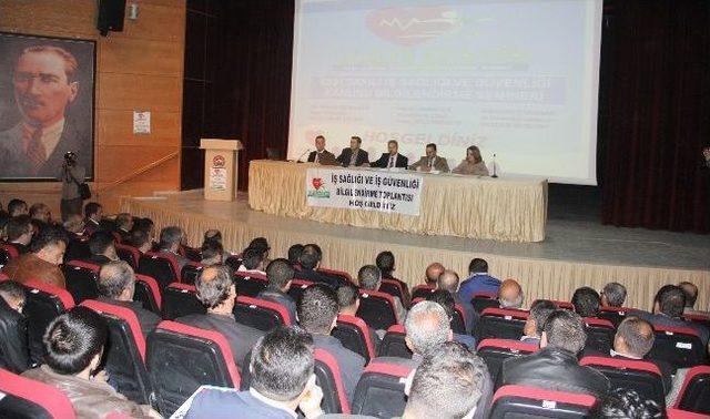 Hakkari’de ‘iş Sağlığı Ve Güvenliği’ Semineri