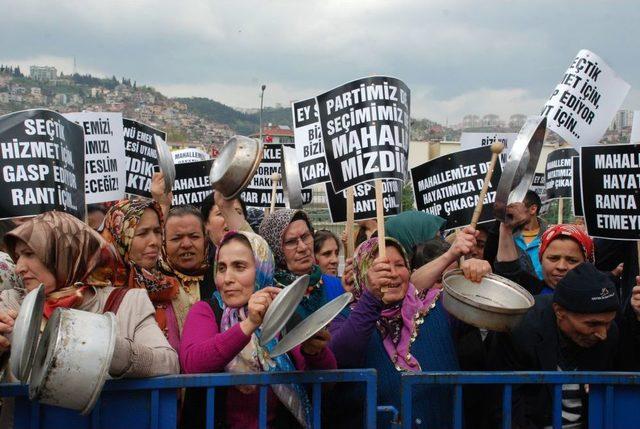 Kentsel Dönüşüme Tencereli, Tavalı Protesto