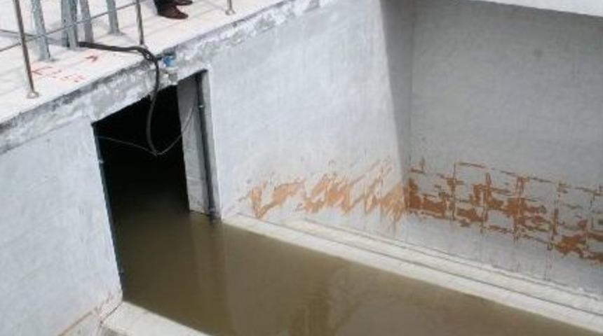 Su Arıtma Tesislerine Kars Belediyesi Tabelası Asıldı