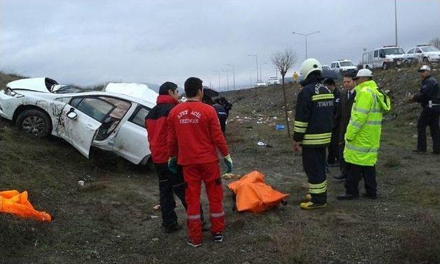 Erzincan'da Trafik Kazası: 1 Ölü, 3 Yaralı