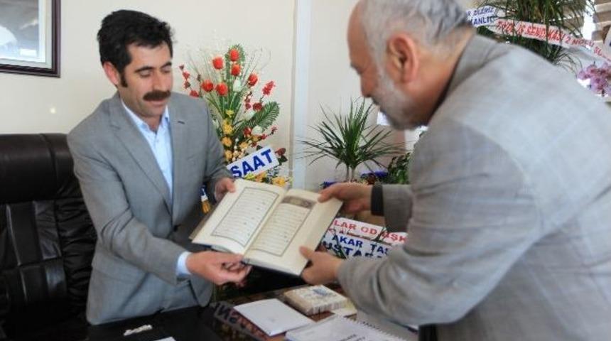 M&uuml;ft&uuml; Arvas&rsquo;tan Başkan Kaya&rsquo;ya Ziyaret