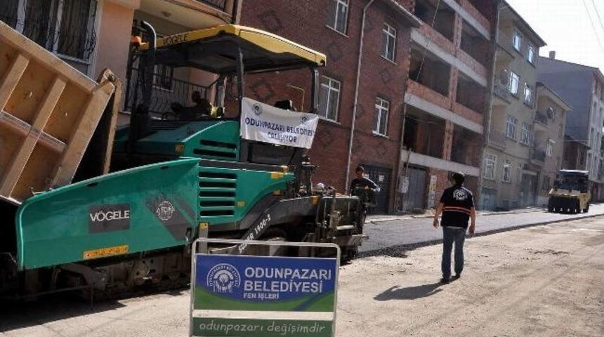 Odunpazarı Belediyesi'nde Asfalt &Ccedil;alışmaları
