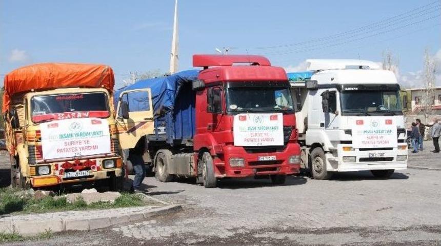 Nevşehir&rsquo;den Suriye&rsquo;ye 750 Ton Patates