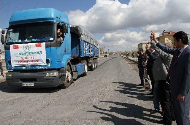 Nevşehir’den Suriye’ye 750 Ton Patates