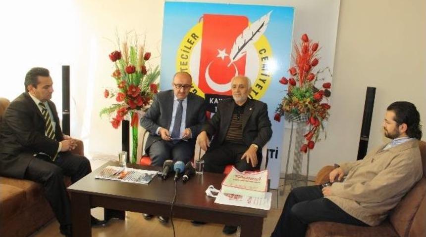 Mazlum-der’in Yeni Yönetimi Gazeteciler Cemiyeti’ni Ziyaret Etti