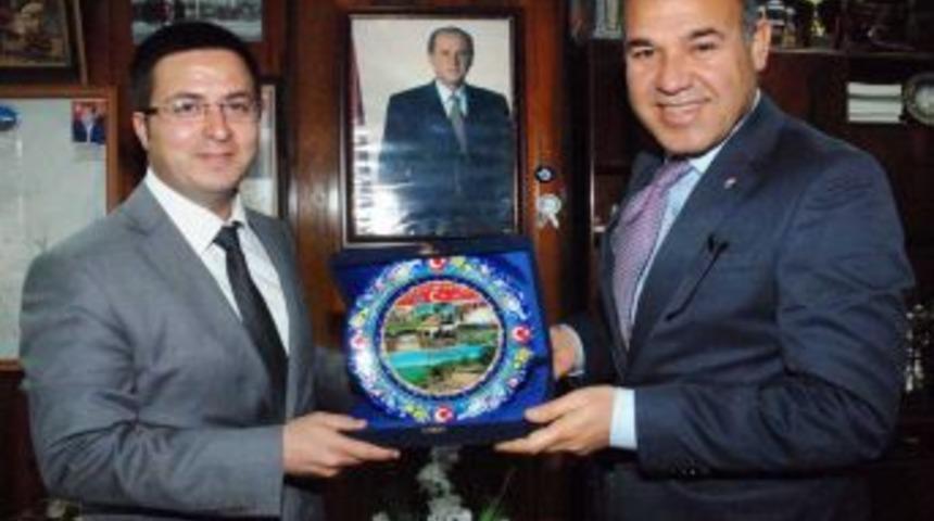 TFF Adana B&ouml;lge M&uuml;d&uuml;r&uuml; Oflaz, Başkan S&ouml;zl&uuml;&rsquo;y&uuml; Ziyeret Etti