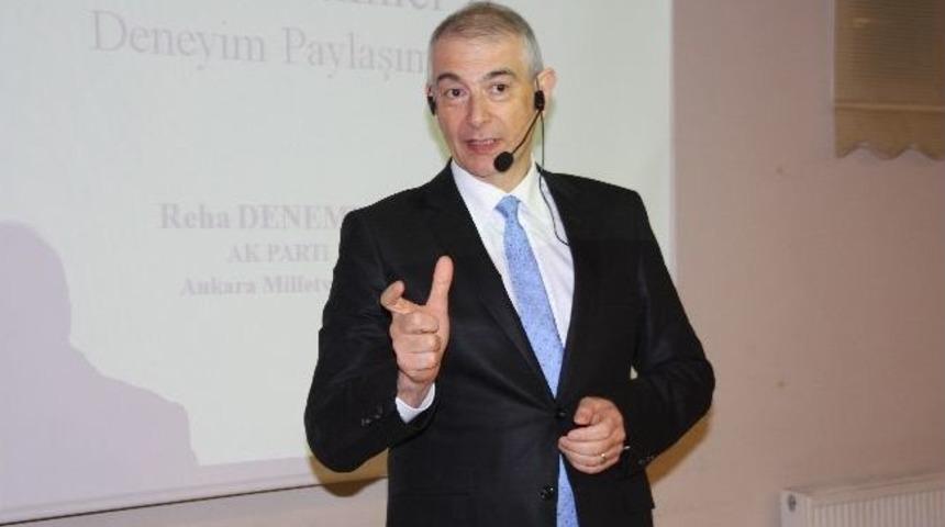 D&uuml;zce Siyaset Akademisi'ne Ankara Milletvekili Reha Deneme&ccedil; Katıldı
