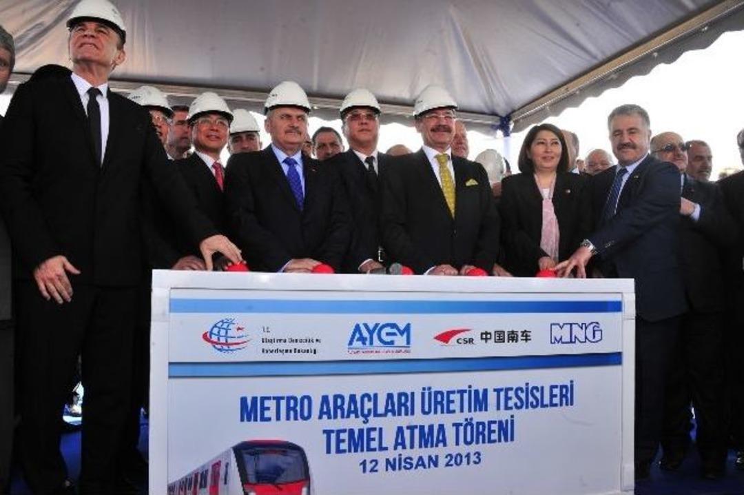 Metro Ara&ccedil;ları &Uuml;retim Tesisi Temel Atma T&ouml;reni
