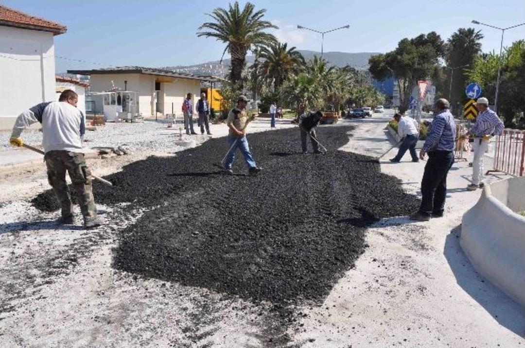 Kuşadası Belediyesi&rsquo;nden Asfalt Hamlesi Başlatıldı